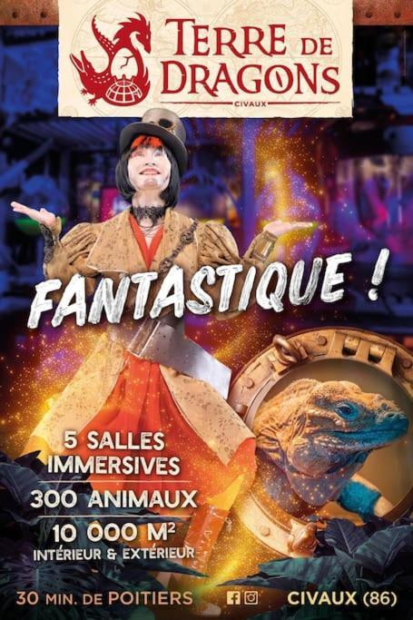 Maisons Martigny A - Proche Futuroscope Et Aquascope シャッスヌイユ・デュ・ポワト エクステリア 写真